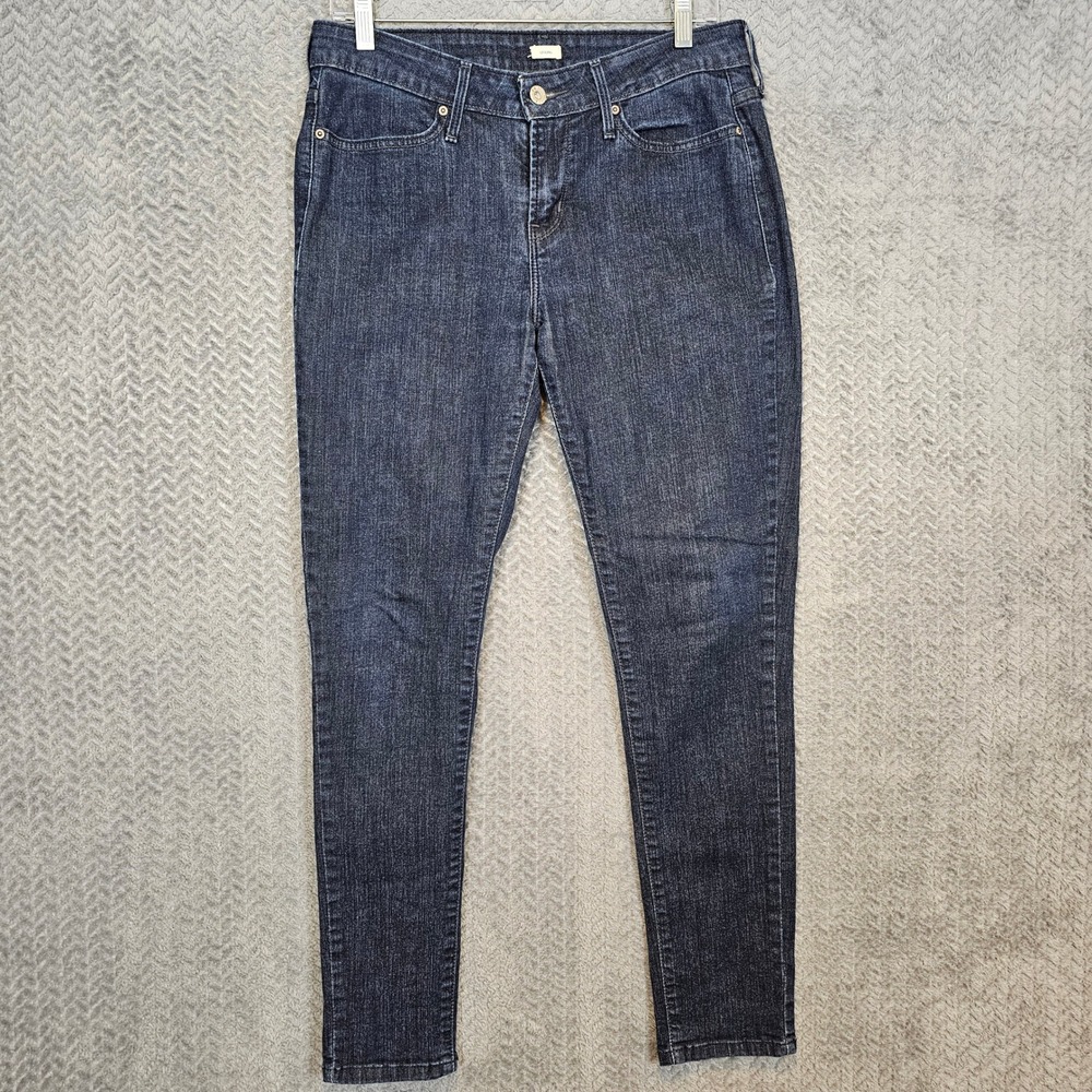 Levis 535 Denim Leggings Dark Wash Skinny Jeans W30 L32 Size‎ 10M 58455-0040